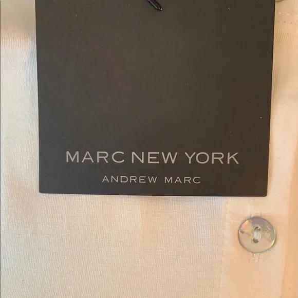 Marc New York White Sleeveless Ruffled Blouse - Picture 7 of 7